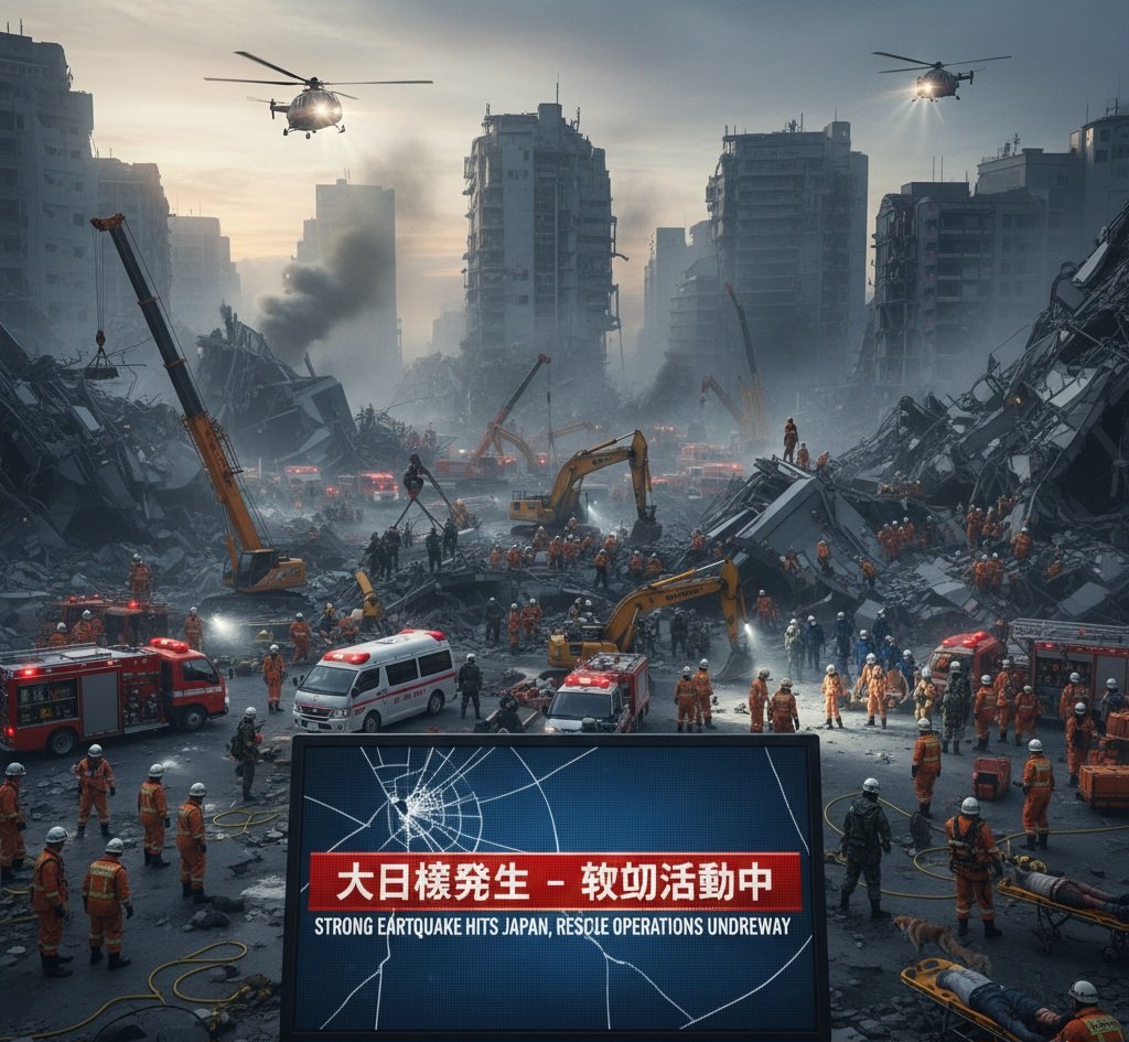 Strong Earthquake Hits Japan, Rescue Operations Underway