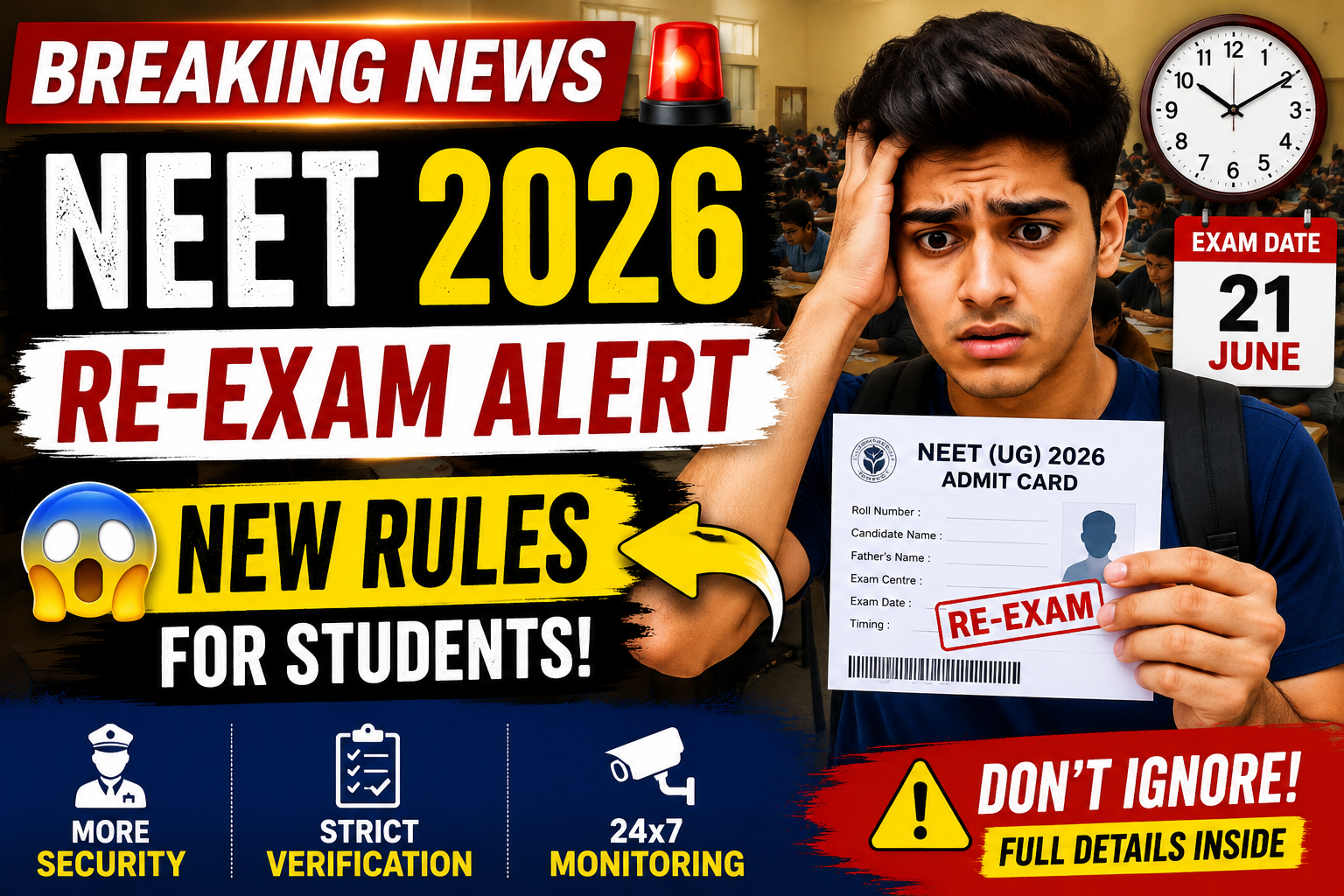 NEET 2026 Re-Exam Update | Big Changes for Students | Latest NEET News