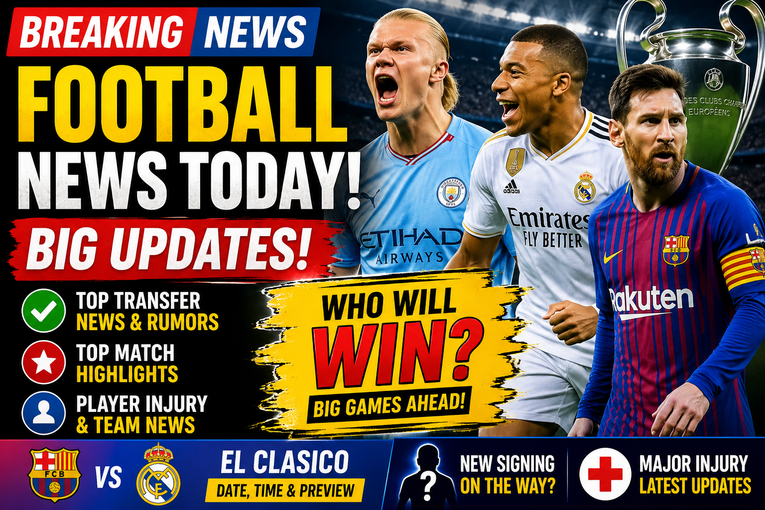 Football News Today | Latest Football Updates 2026 | Transfer News & Big Matches