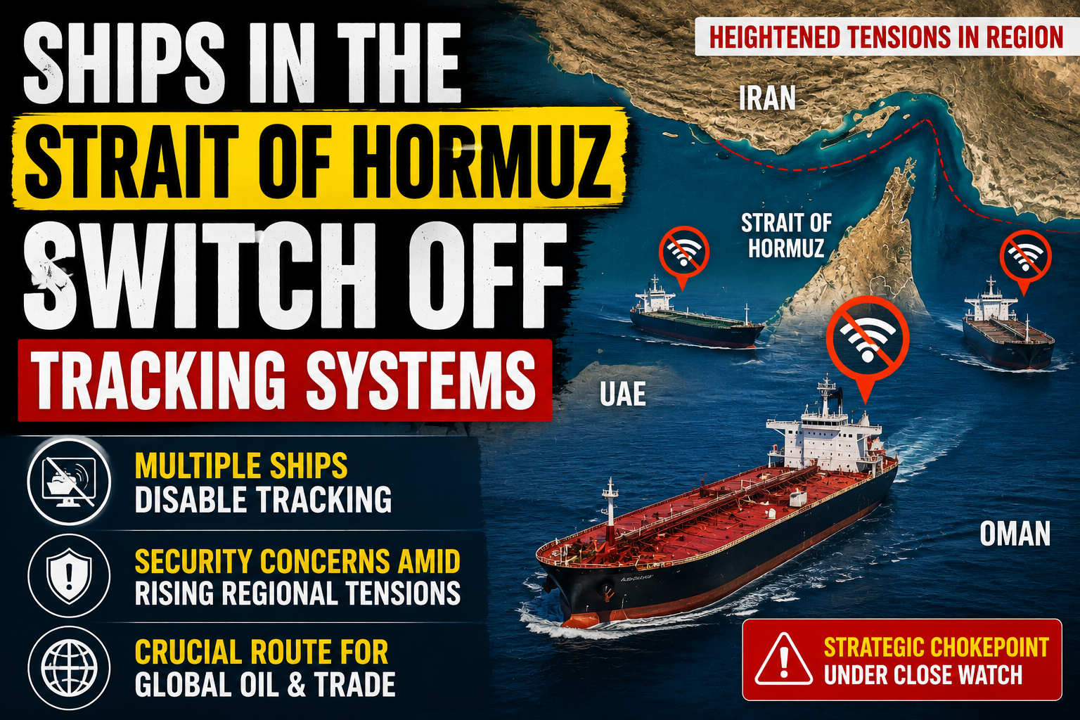 Breaking: Ships Turn Off Tracking Systems in the Strait of Hormuz | Global Shipping News 2026