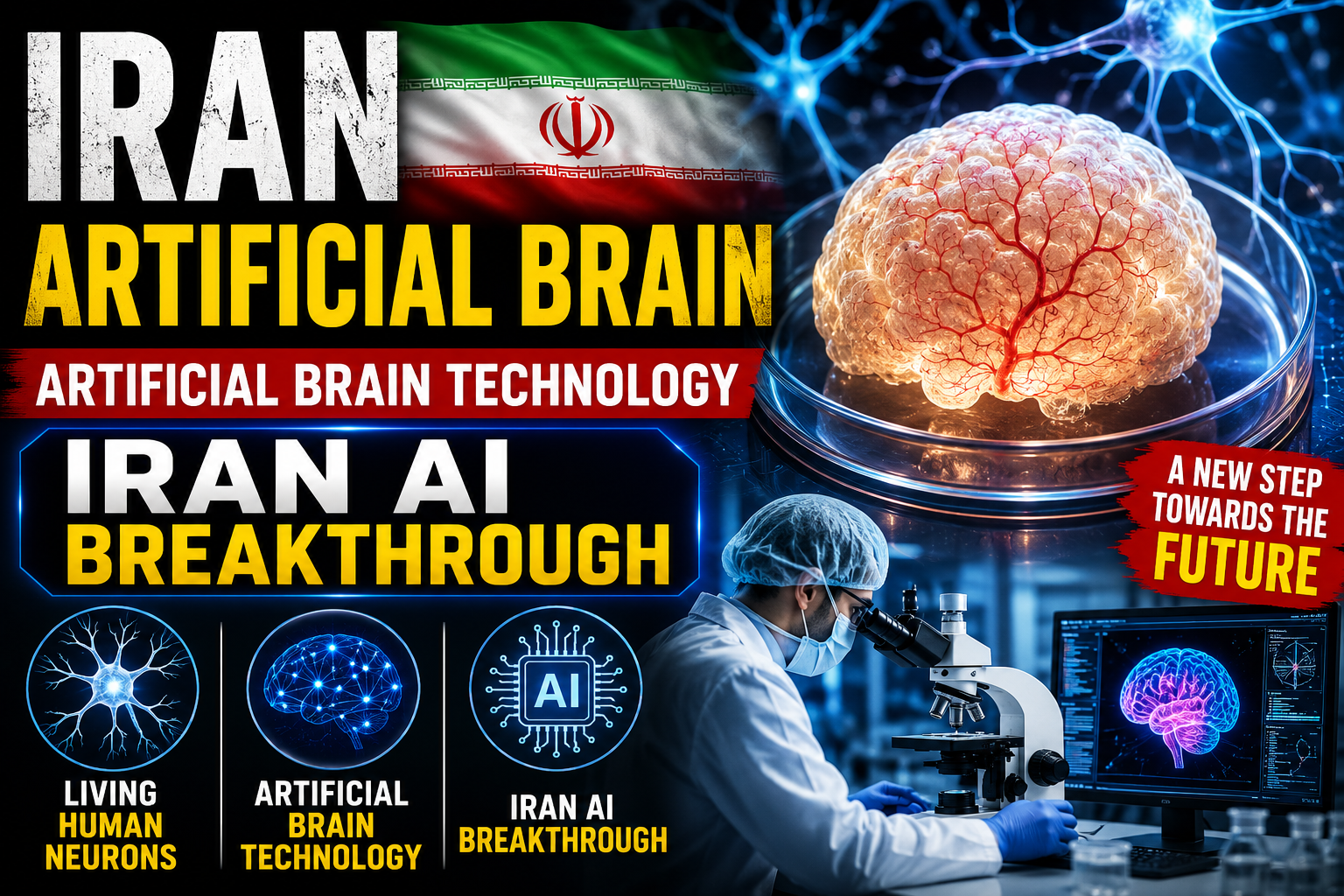 Iran develops artificial brain using living human cells?